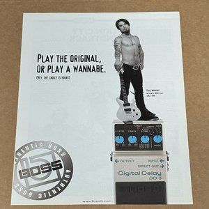 Dave Navarro of Jane's Addiction - BOSS Pedals - 2005 Print Advertisement